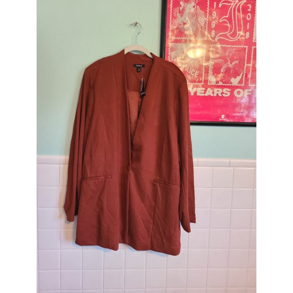 Torrid Lightweight Ponte Longline Blazer Jacket Women's Size 5X NWT - Picture 13 of 13